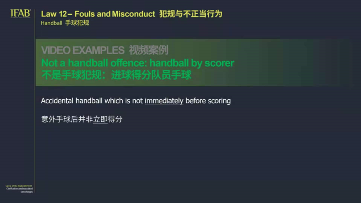 足球规则手球_什么是足球比赛中的手球规则_最新足球比赛中手球判罚规则