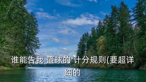 谁能告我 篮球的 计分规则(要超详细的